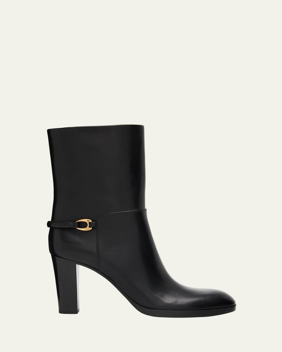 Sulpice Smooth Leather Booties